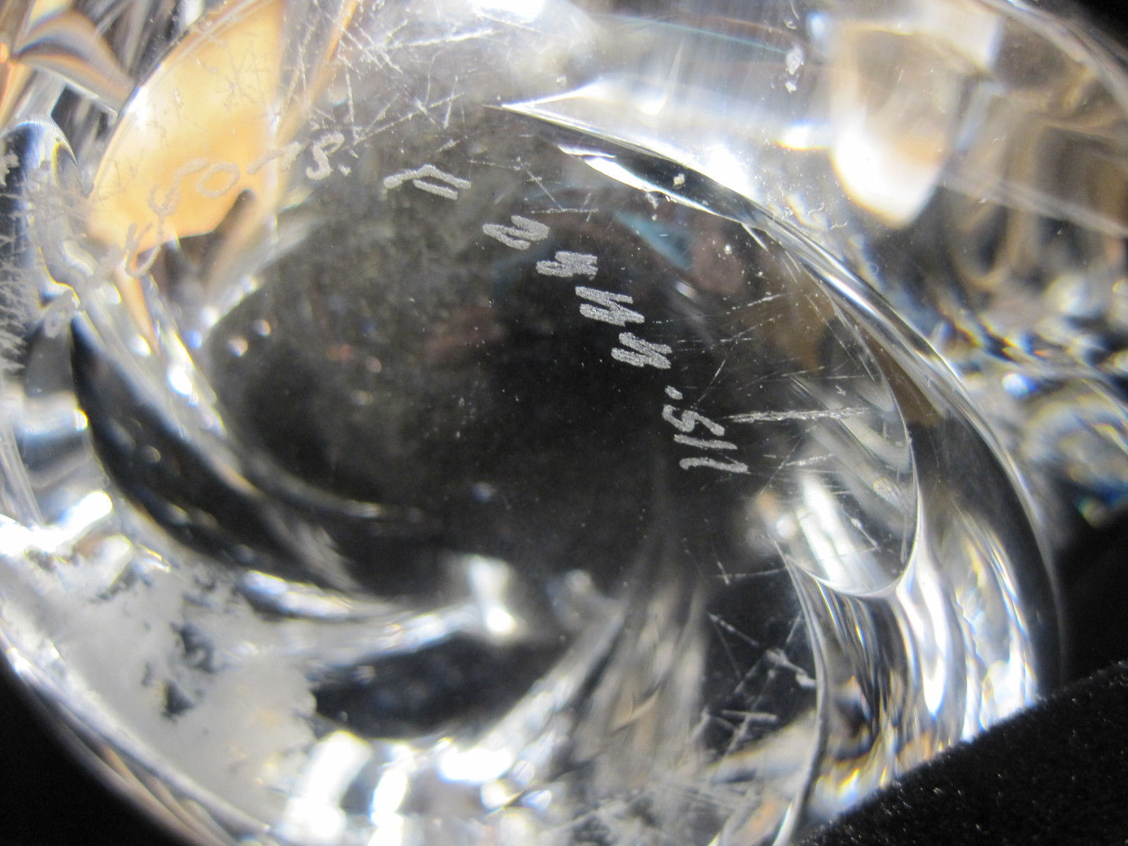 Orrefors Crystal Vase Signed By Artist Edvin Ohrstrom Modernism